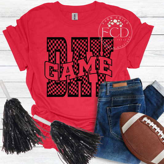 Checkered Game Day Tee