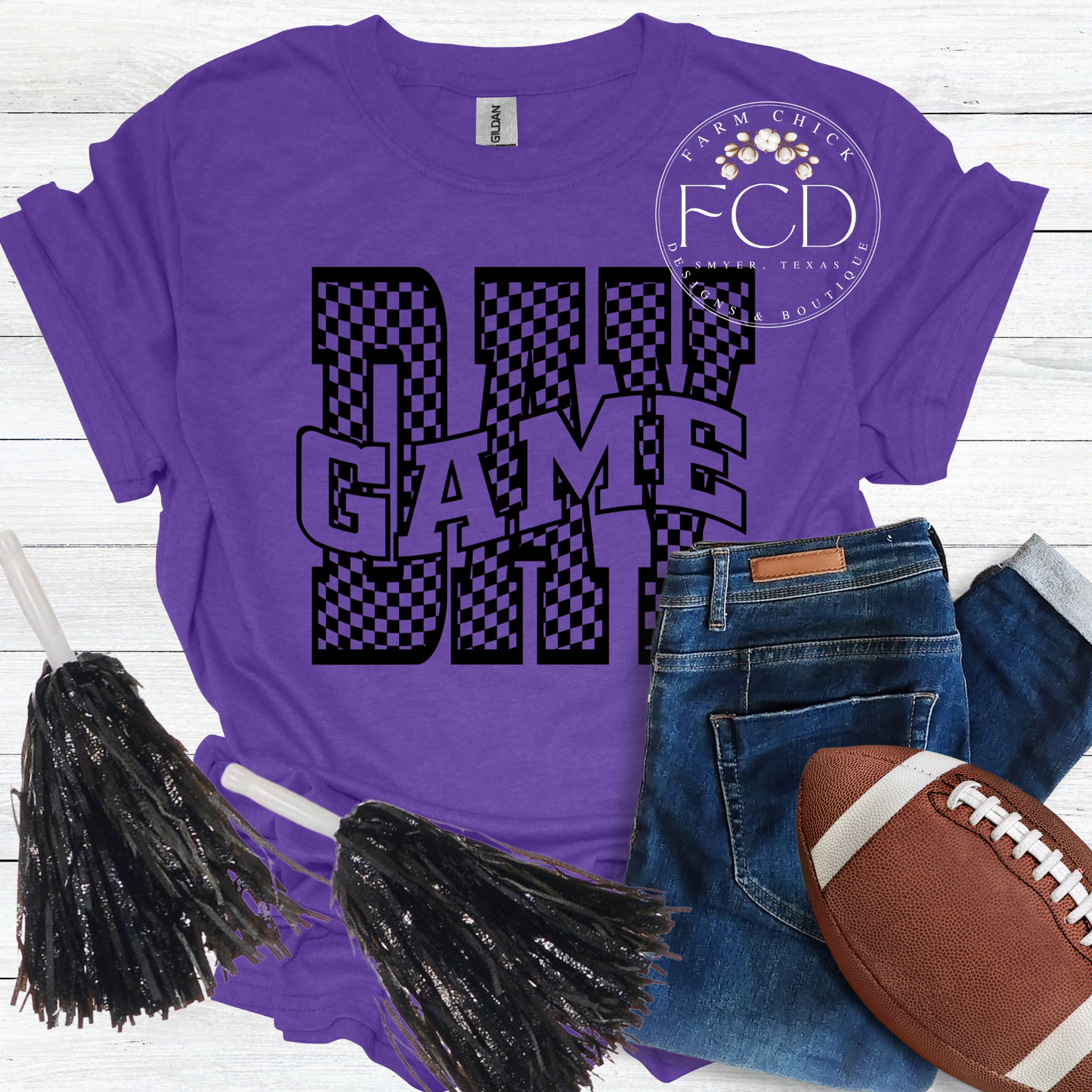 Checkered Game Day Tee