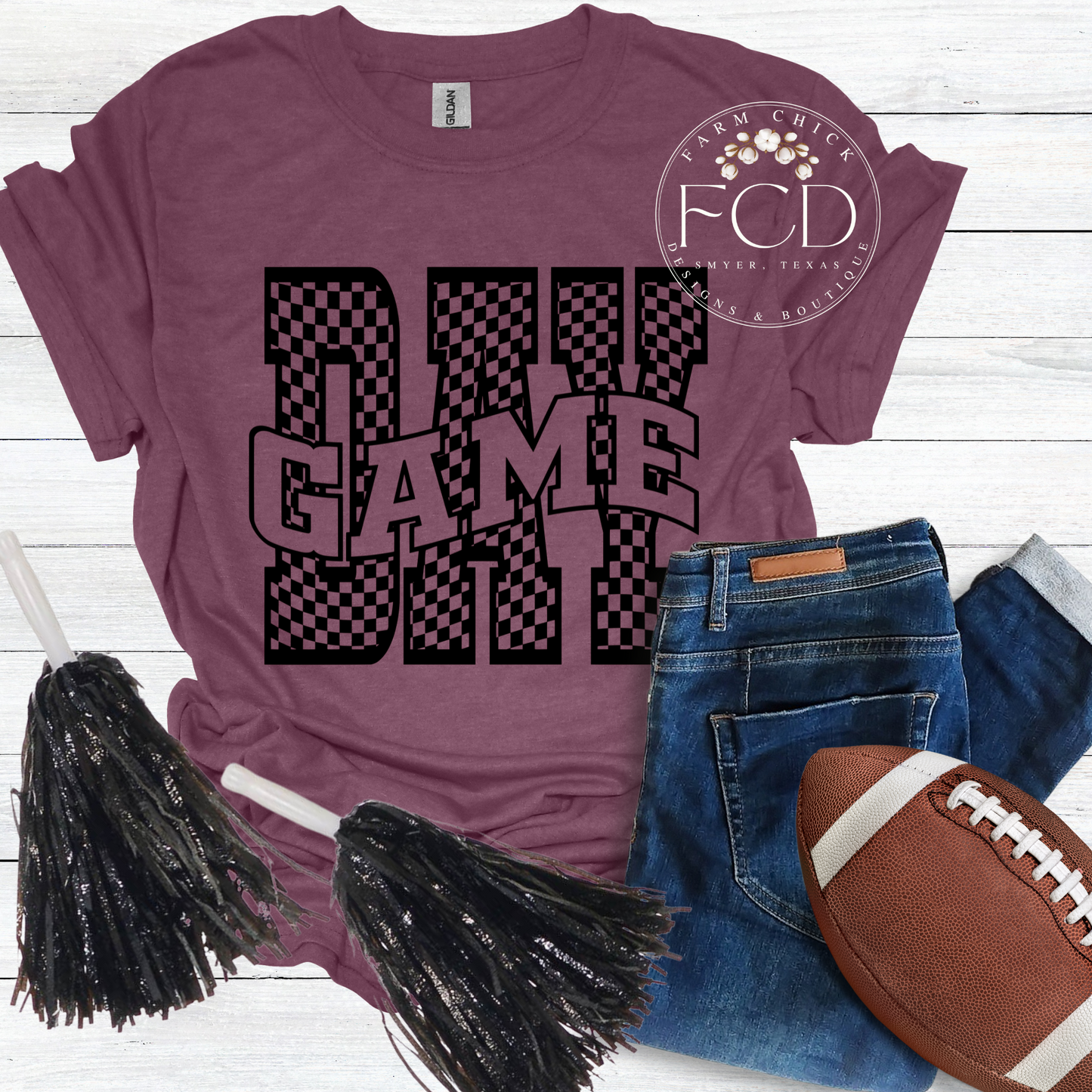 Checkered Game Day Tee