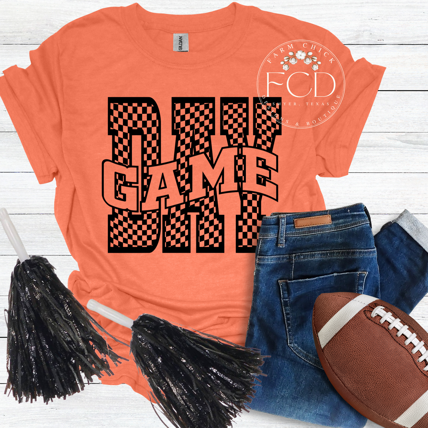 Checkered Game Day Tee