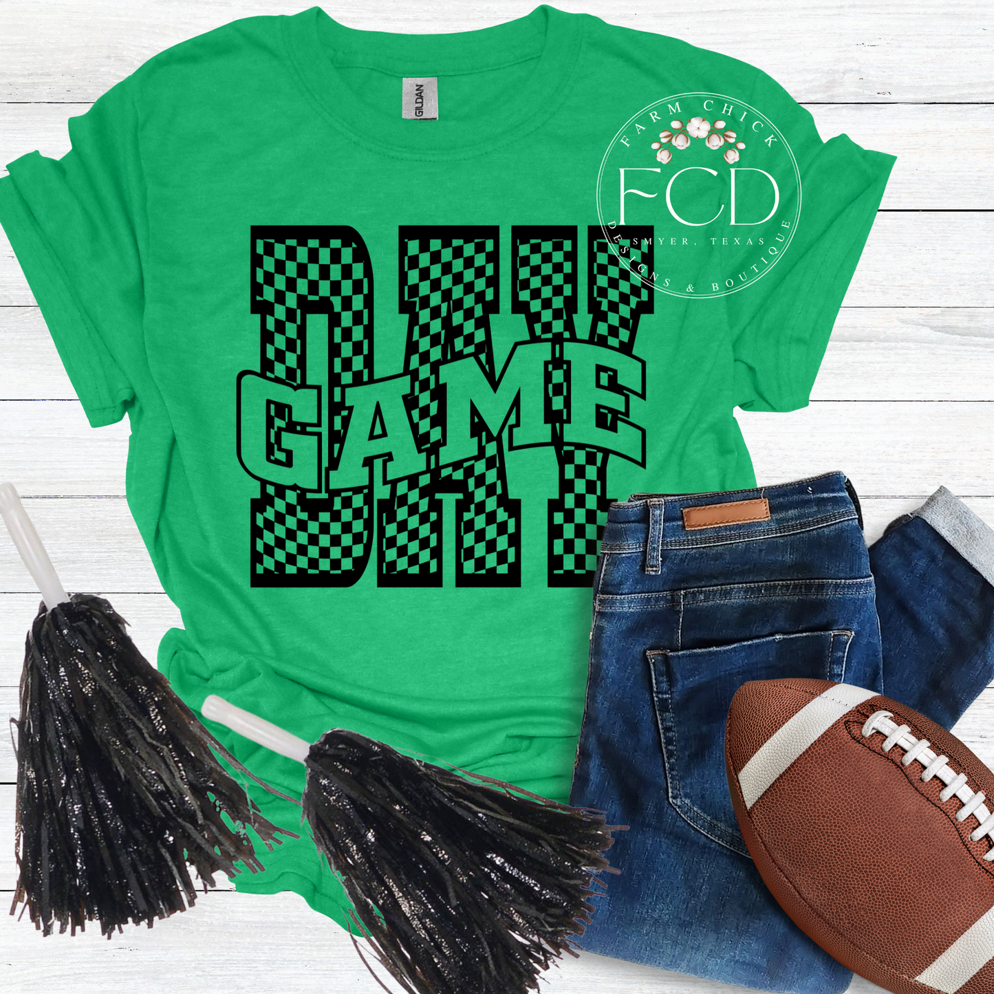 Checkered Game Day Tee