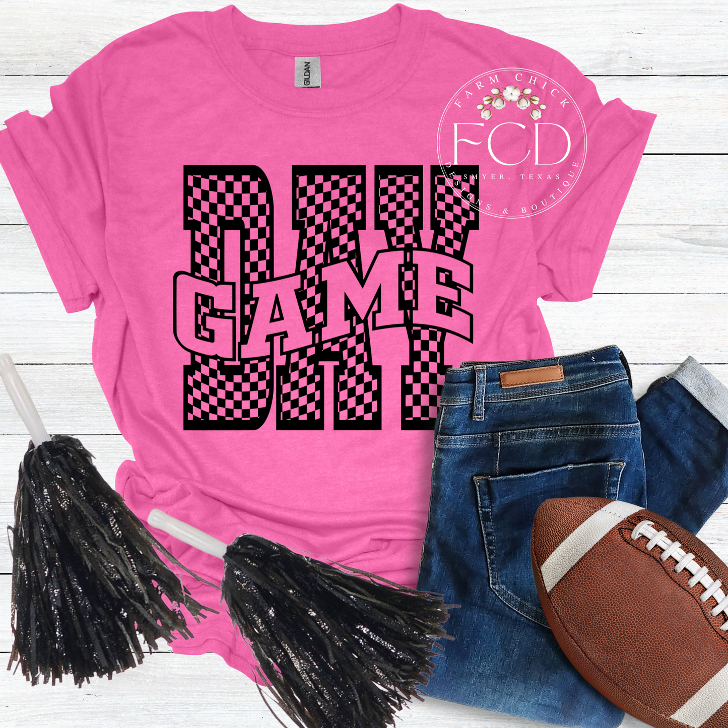 Checkered Game Day Tee