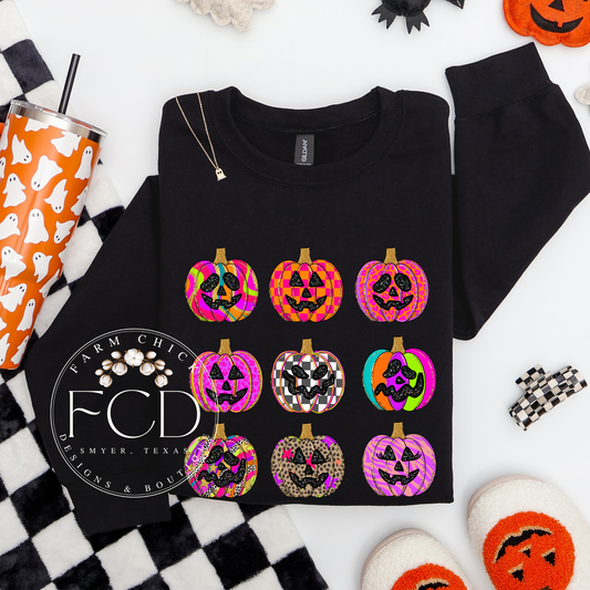 NEON FUNKY PUMPKINS