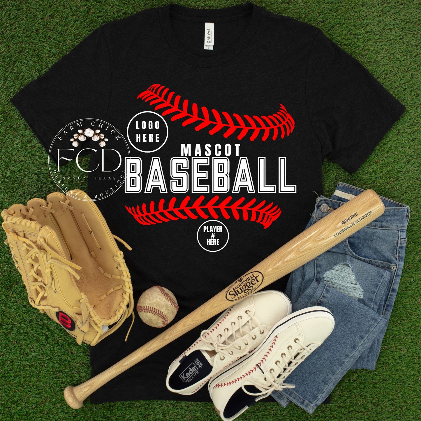 CUSTOM BASEBALL LACES TEES