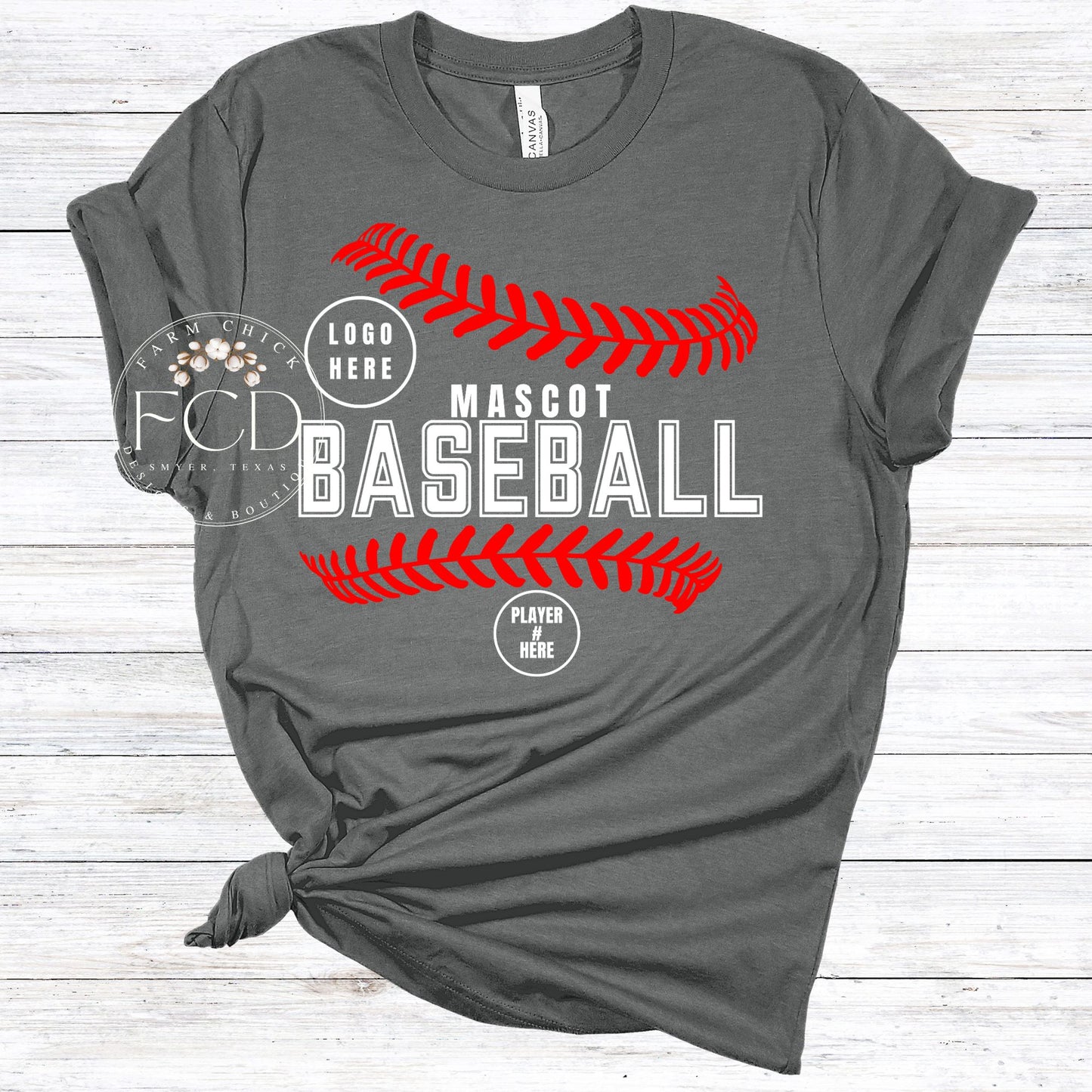 CUSTOM BASEBALL LACES TEES