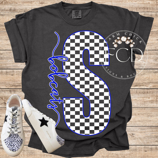 CUSTOM CHECKERED MASCOT TSHIRT
