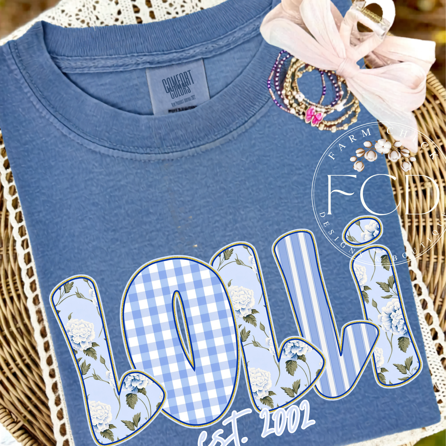 Custom Mother's Day Hydrangea Graphic Tee