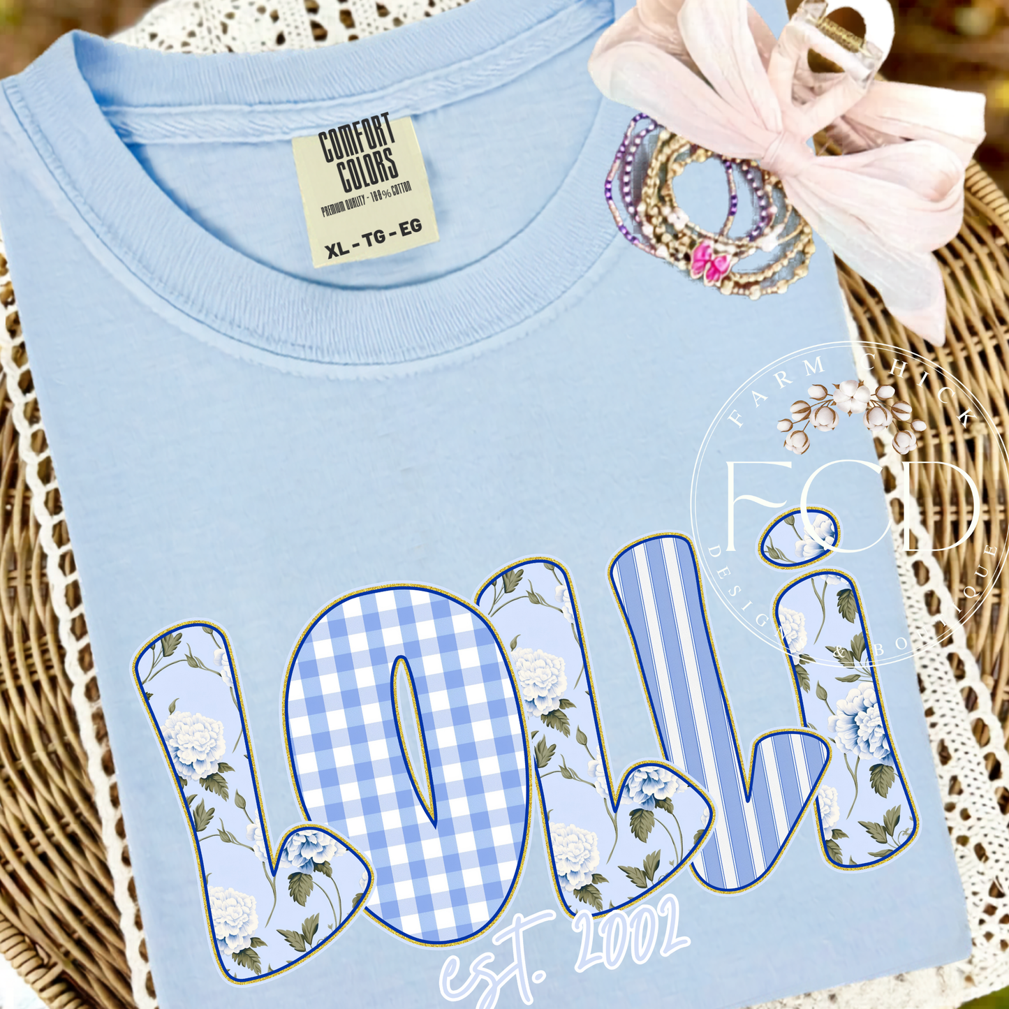 Custom Mother's Day Hydrangea Graphic Tee