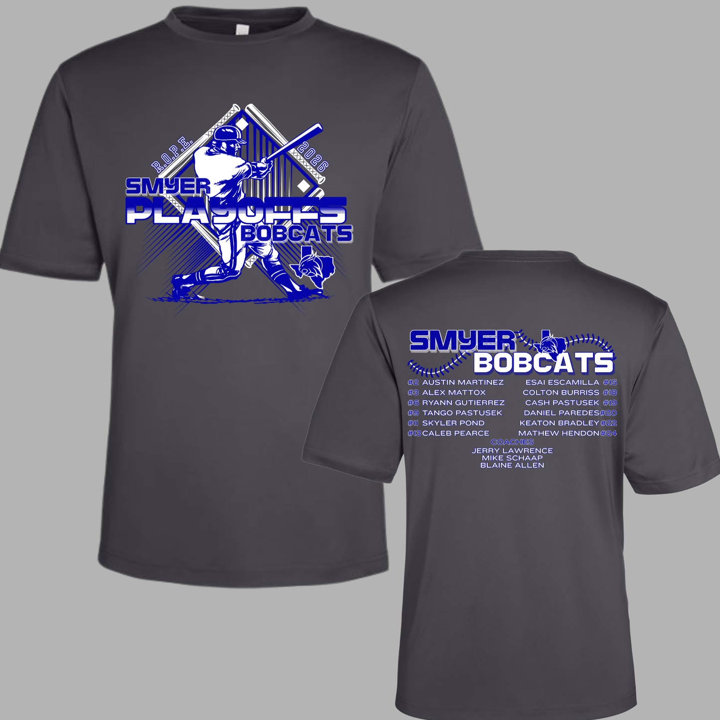 SMYER BASEBALL PLAYOFF DRI FIT SHIRT