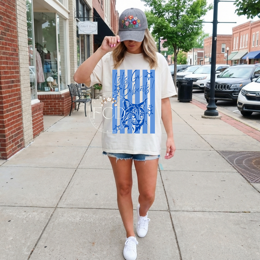 Custom School Spirit Striped Tee