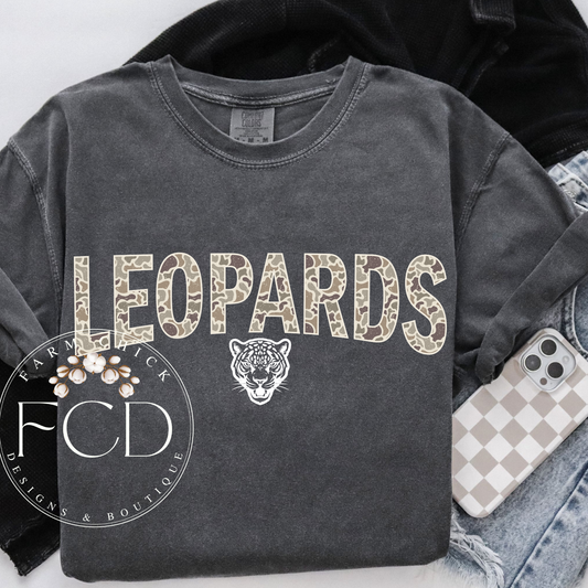 Comfort Color Camo mascot tees - customizable