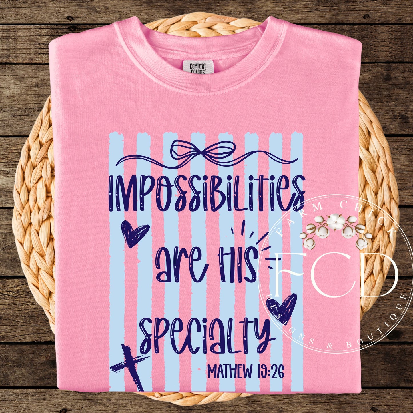 Impossibilities are His specialty
