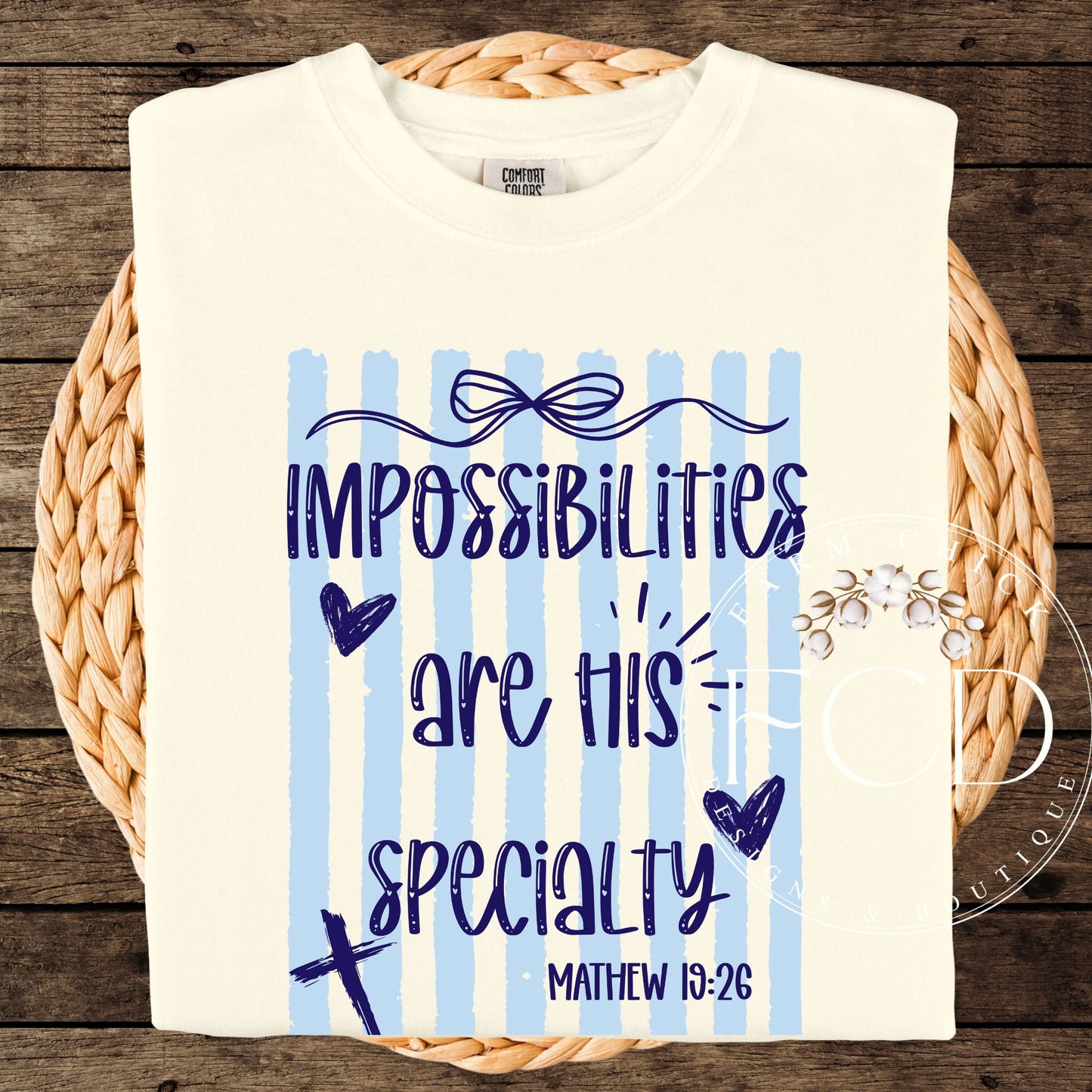 Impossibilities are His specialty