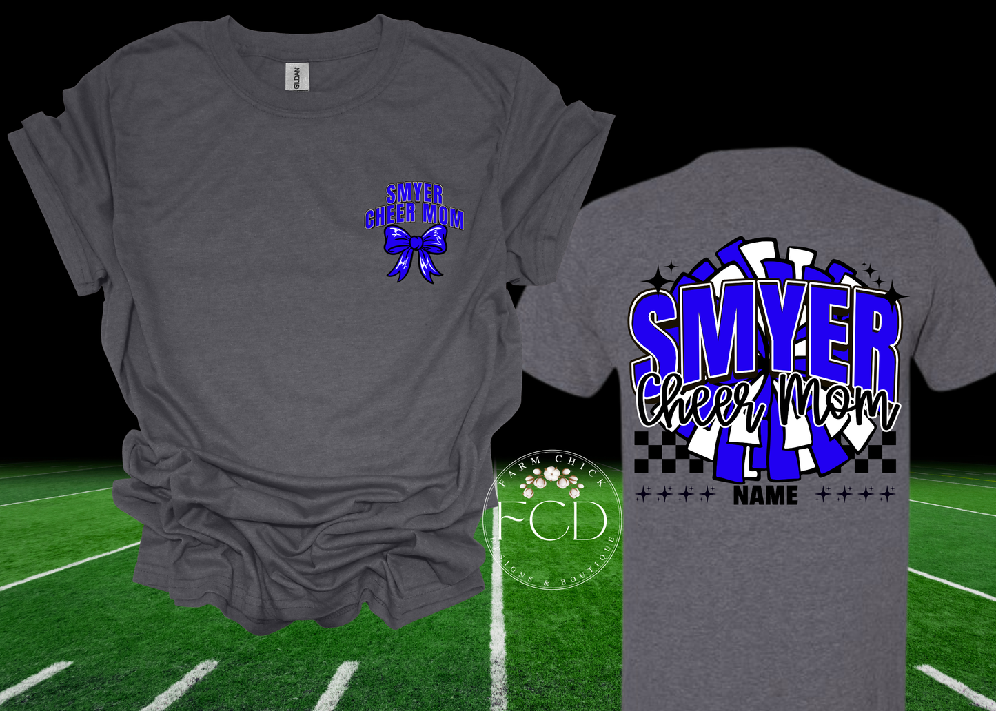 SMYER CHEER MOM BELLA CANVAS TSHIRT