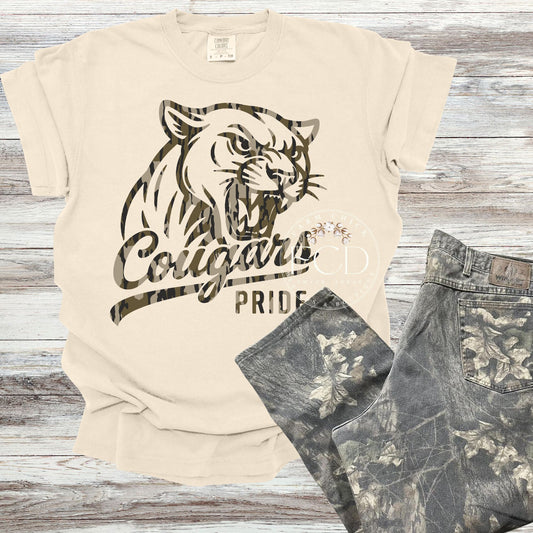 Cougars Pride Camo Tee Toddler-Adult