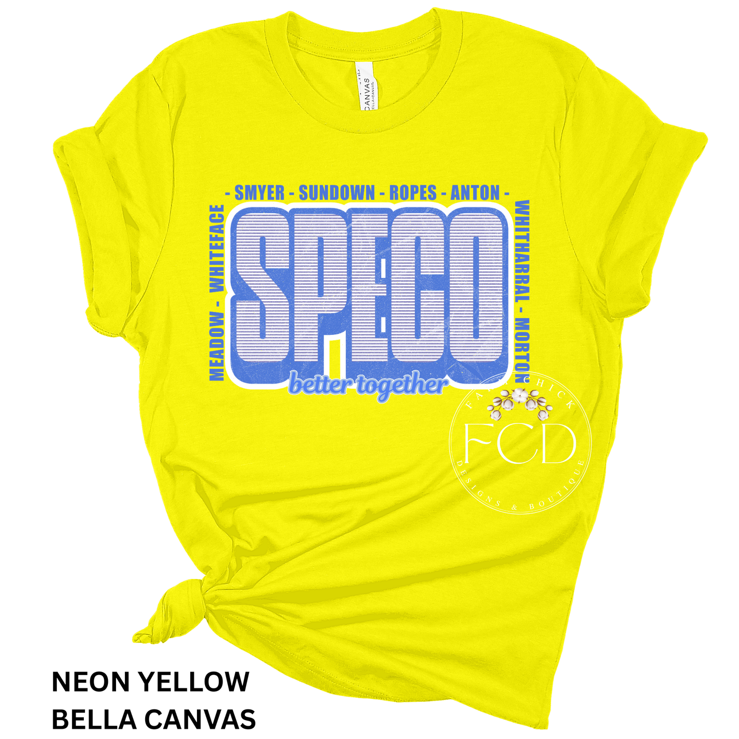 SPECO, BETTER TOGETHER BELLA CANVAS TEE