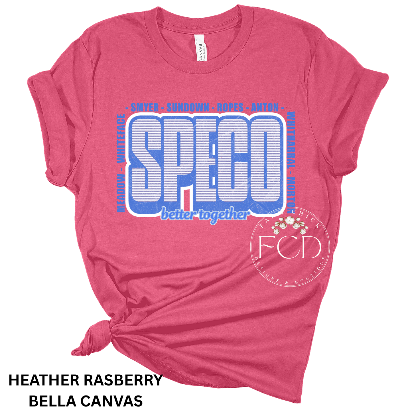 SPECO, BETTER TOGETHER BELLA CANVAS TEE