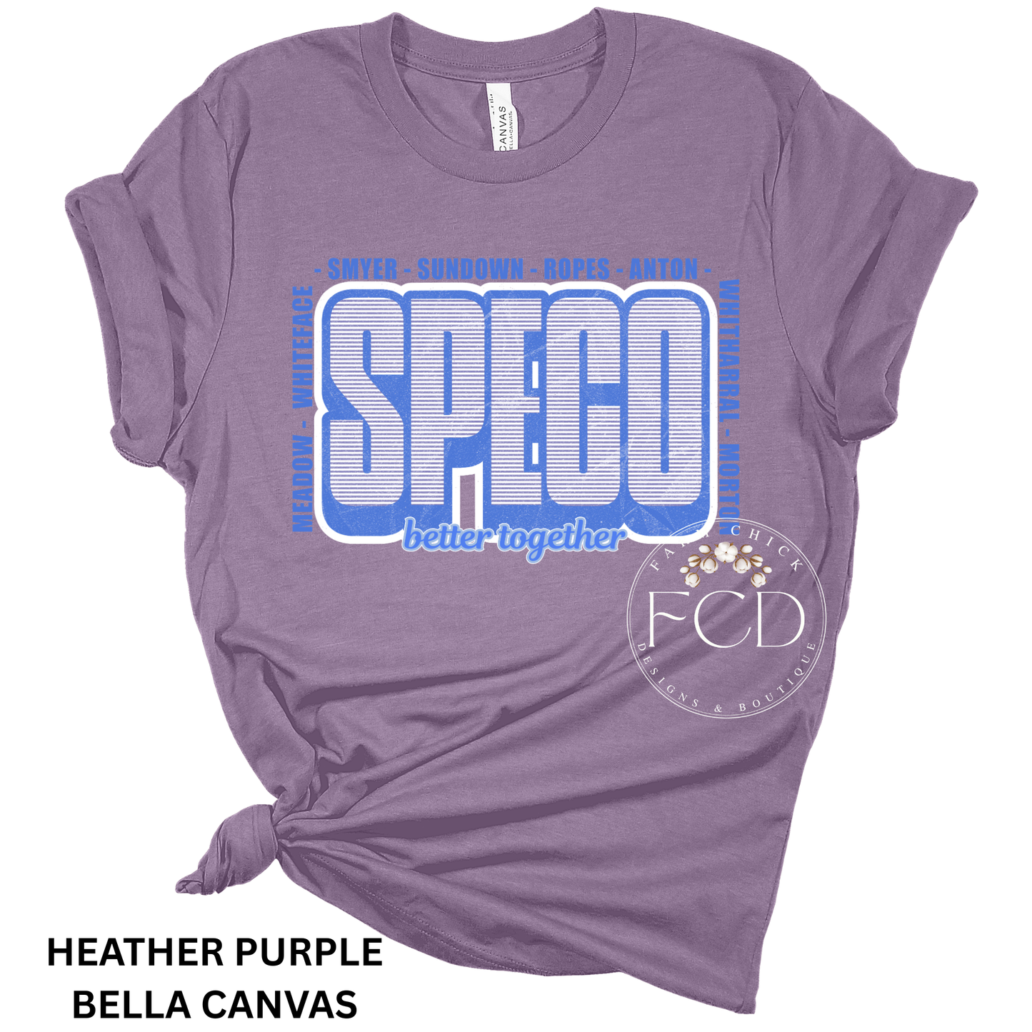 SPECO, BETTER TOGETHER BELLA CANVAS TEE