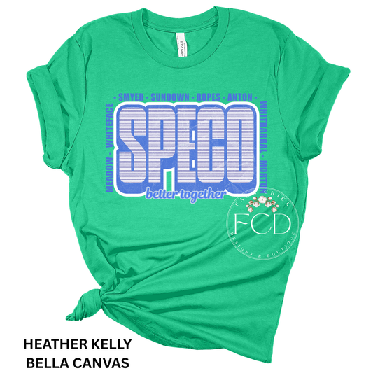 SPECO, BETTER TOGETHER BELLA CANVAS TEE