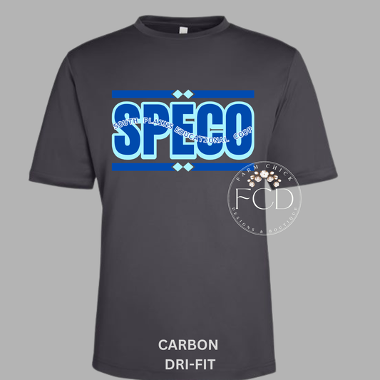 SPECO DRI-FIT TEE, SHORT OR LONG SLEEVE